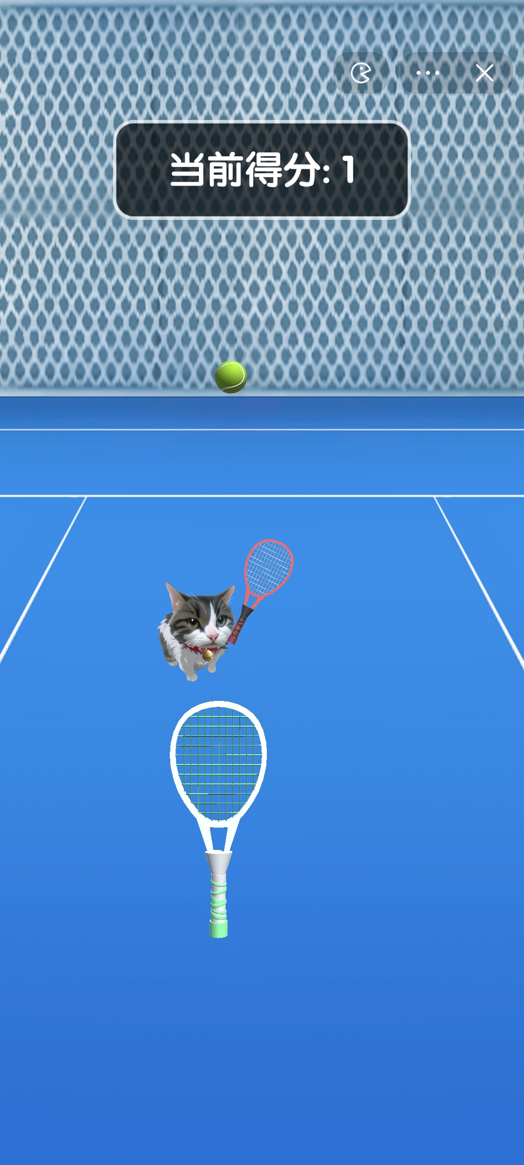 猫咪网球游戏截图