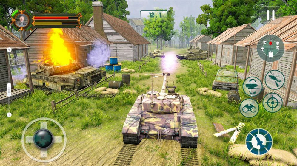 坦克大战模拟游戏截图