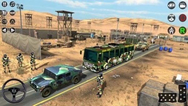 军队巴士驾驶游戏截图