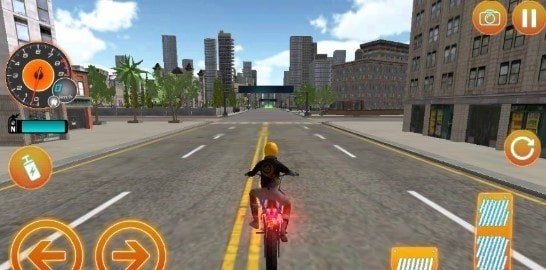 摩托车城市竞速游戏截图
