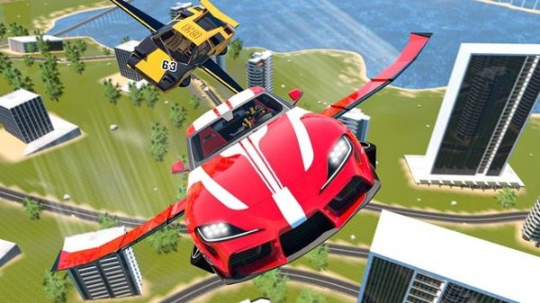现代飞行汽车模拟器3D游戏截图