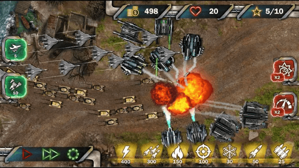 保护与防御坦克攻击游戏截图