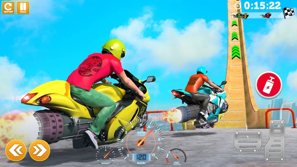 喷气超级摩托车赛车游戏截图