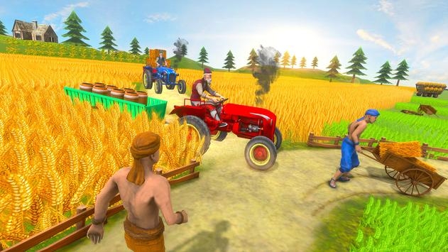 真实拖拉机农民模拟器游戏截图