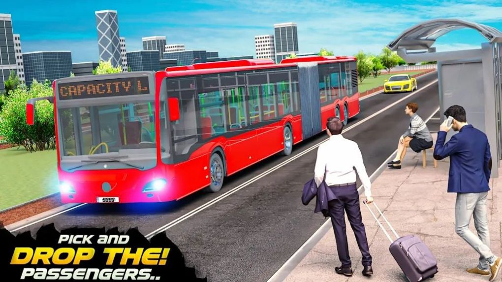 城市公交车载客驾驶游戏截图