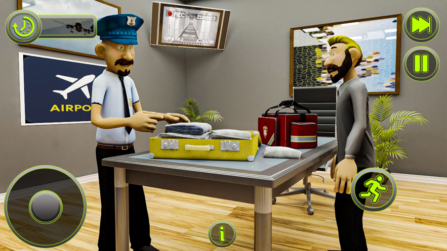 安全机场警察巡逻游戏截图