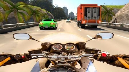 公路交通摩托车赛游戏截图