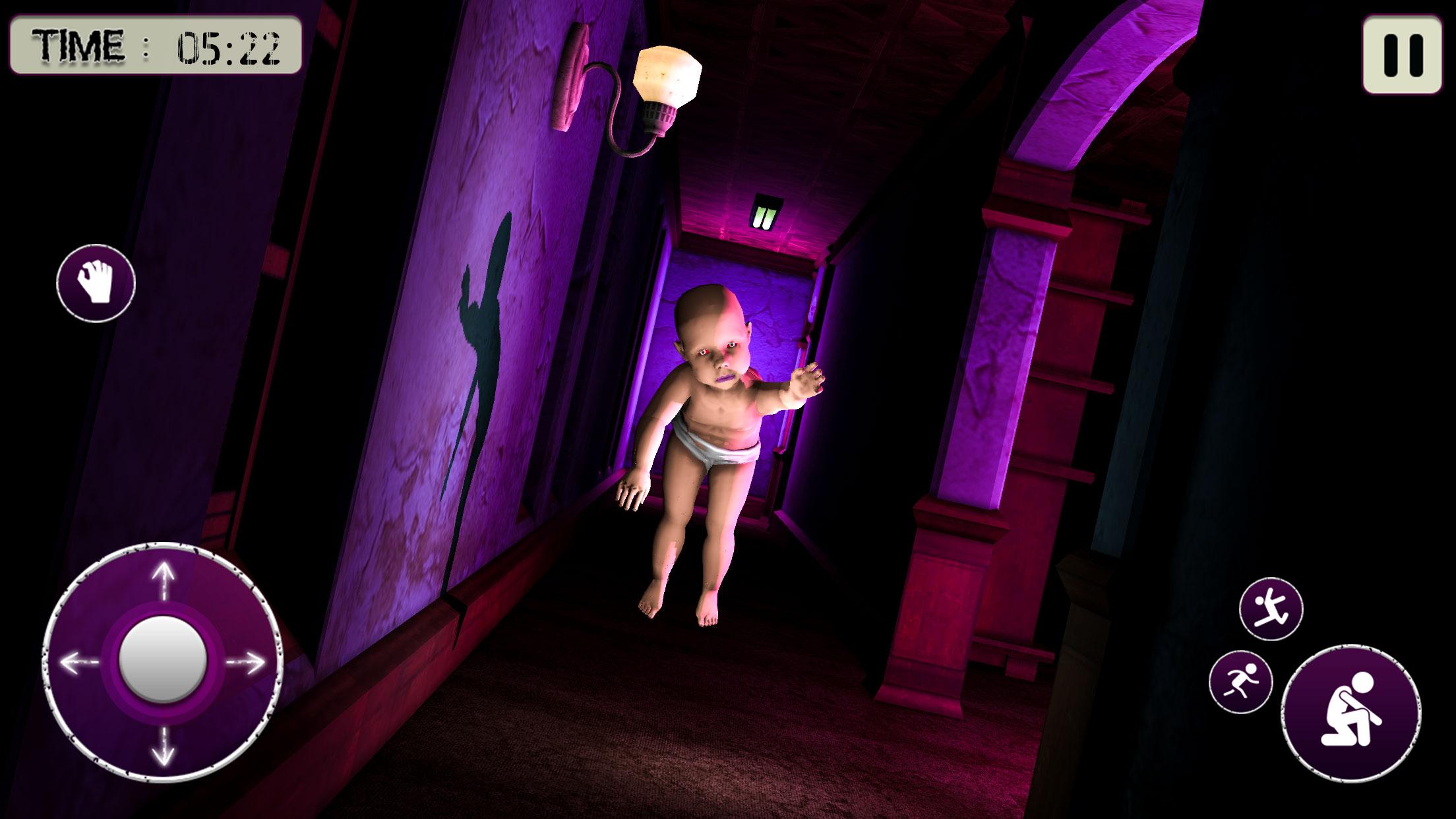 黄色房子里的恐怖粉红色婴儿游戏截图