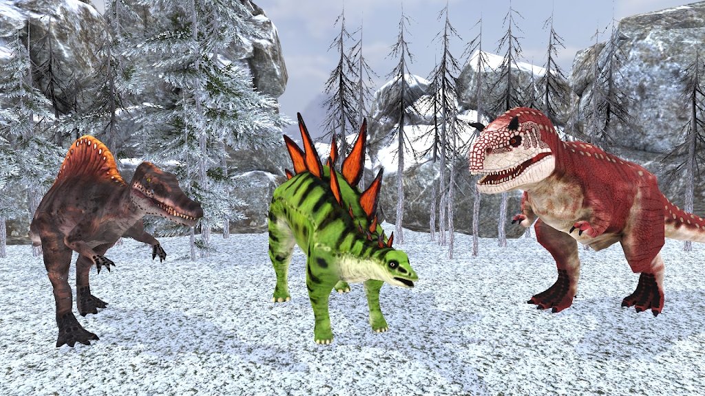 野生恐龙冬季丛林3D游戏截图