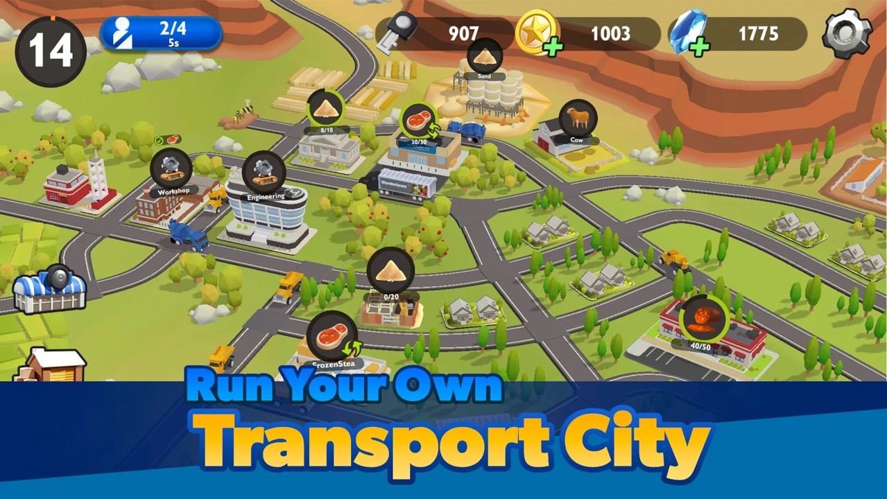 运输城市卡车大亨模拟器游戏截图