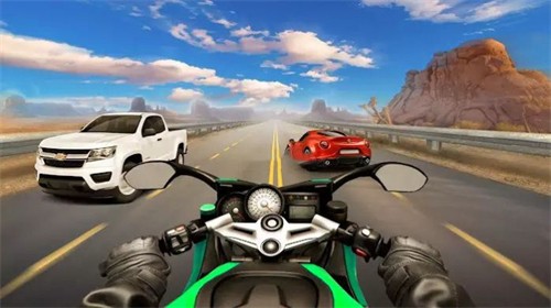 交通摩托车比赛游戏截图