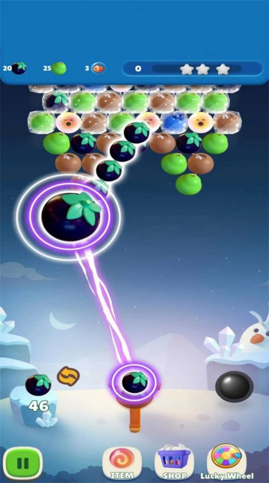 水果气泡喷射器游戏截图